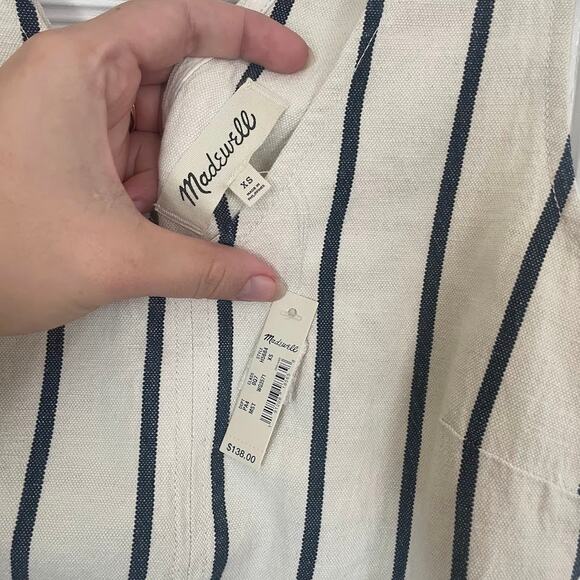 NWT Madewell Striped Pull-On Jumpsuit - Picture 4 of 5